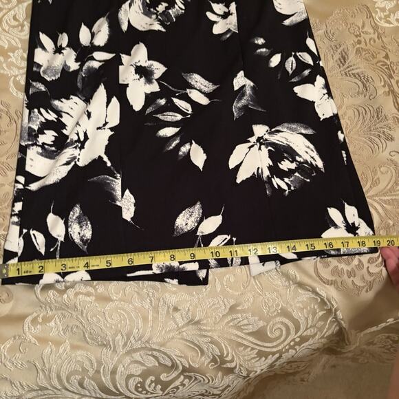 Ivanka Trump Womens Scuba Crepe Floral Square Hardware Strap Midi Sheath‎ Dress - Picture 7 of 12